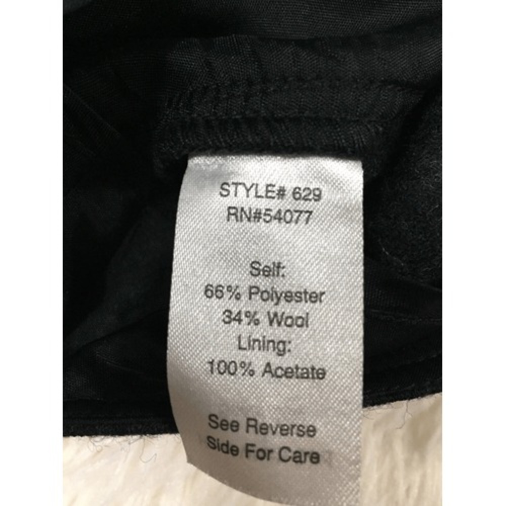 CAbi Charcoal Grey Andy's‎ Mini Skirt Wool Blend Side Pockets Size 4 - Picture 7 of 7